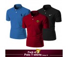 Pack of 3 Polo T-shirts Design 45
